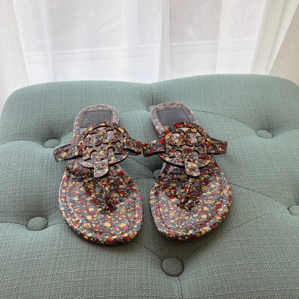 Tory Burch Floral Pattern Sandals